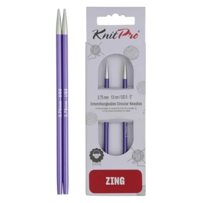 Obrázek KnitPro K47502 Austauschbare Strickspitzen, Aluminium, Lila, 11.5cm / 3.75mm