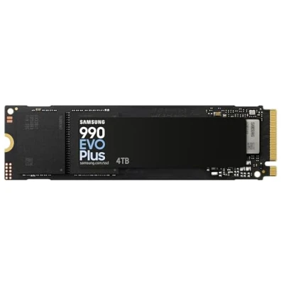Obrázek Samsung 990 EVO Plus NVMe M.2 SSD 4 TB, PCIe 4.0 x4 / 5.0 x2, 2.0 (2280), 7 250 MB/s čtení, 6 300 zápis, interní pro hraní a zpracování grafiky, MZ V9S4T0BW