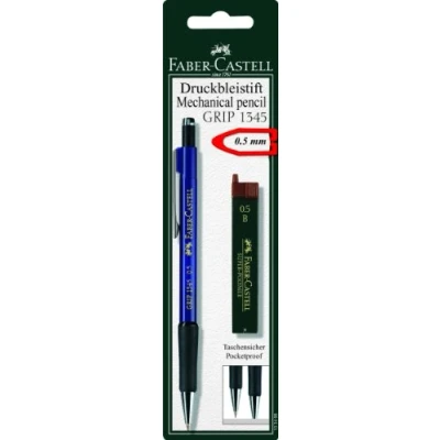 Obrázek Mechanická verzatilka Faber Castell 1345 99 GRIP, tloušťka tuhy:0,5 mm, barva násadky: černá metalíza