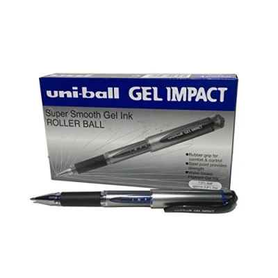 Obrázek Uni Ball UM153S Impact gelové pero 1,0 mm hrot 0,6 šířka stopy 12 kusů modré
