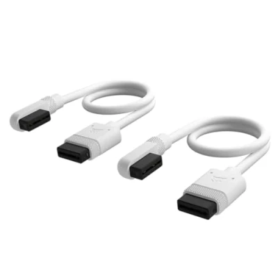Obrázek Corsair iCUE LINK Slim kabel 2X 200 mm přímý/tenký 90 bílý