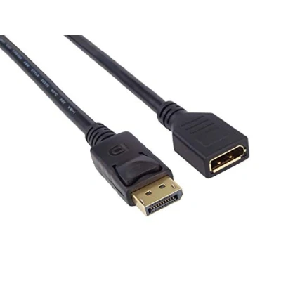 Obrázek PremiumCord DisplayPort prodlužovací kabel M/F 2 m, až 10,8 Gbps, kompatibilní s Video FULL HD 1080p, HDCP, černý kportmf1 02, m