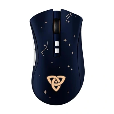 Obrázek Razer DeathAdder V2 Pro ergonomická bezdrátová herní myš (HyperSpeed Wireless, optické spínače 2. Gen, zaostřování + 20K senzor, kabel Speedflex, ergonomický tvar 88 g) Genshin Impact