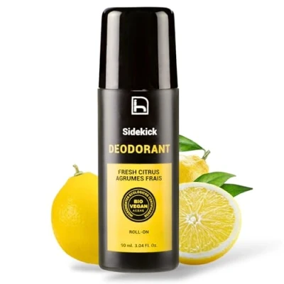 Obrázek Homo Naturals Natürliches Deodorant für Männer ohne Aluminium oder Parabene Roll On Antibakterielles BIO Chemikalien Ökologisch Alkohol Biologisch und vegan 90 ml
