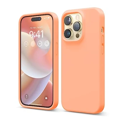 Obrázek elago ochranné pouzdro pro iPhone 14 Pro, tekutý silikon, na celé tělo, nárazuvzdorné, tenké mobil, měkká podšívka z mikrovlákna, odolná proti poškrábání, 15,5 cm (6,1