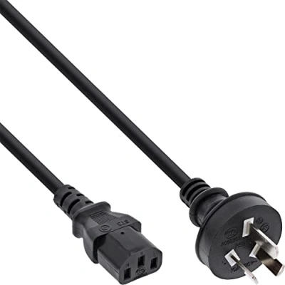 Obrázek InLine 16655F Netzkabel, Netzstecker China auf Kaltgerätestecker C13, 5,0m