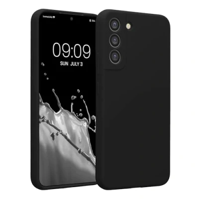 Obrázek kwmobile pouzdro na mobil kompatibilní se Samsung Galaxy S22 Plus pogumované ze silikonu v černé barvě