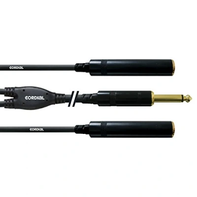 Obrázek CORDIAL CABLES Y kabel nosič Mono Kjack, samec/2 samice 30 cm BRETELLE Essentials Jack