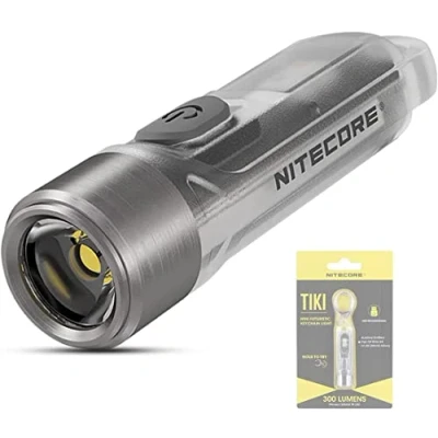 Obrázek NITECORE TIKI mini kapesní svítilna nabíjecí extrémně světlý přívěsek na klíče 300 lumenů a UV světlo ([GLASIG ])
