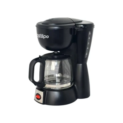 Obrázek Bastilipo MOKKA GOTEO 6 Tropf Kaffeemaschine, Tassen Schwarz/Stahl