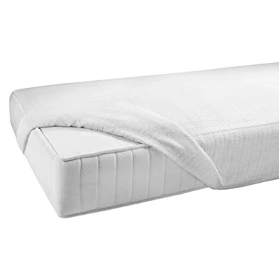 Obrázek Gabel Jersey Spannbettlaken, Baumwolle, Weiß, 90 x 200 0.4 cm