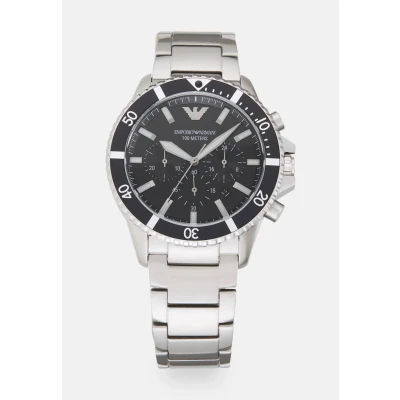 Obrázek Emporio Armani Diver Hodinky se stopkami silvercoloured, Muži, Velikost: One Size, Silver coloured