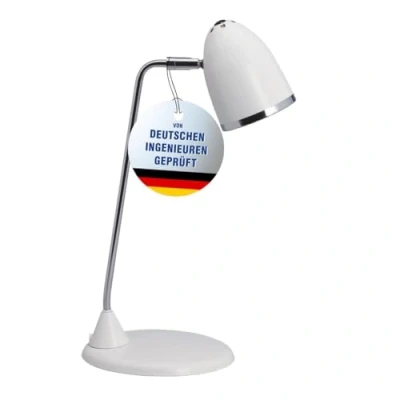 Obrázek Maul stolní lampa LED Maulstarlet ve vintage vzhledu Stylová z kovu s barevnou teplotou 3000 K podstavcem pro psací stůl bílá