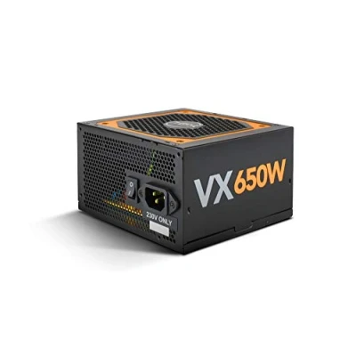 Obrázek NOX Pc síťový zdroj 650W URANO VX NXURVX650BZ napájecí 650 W, certifikát 80 PLUS bronz, 120mm ventilátor s řízením PMW, extra dlouhý plochý kabel, černý