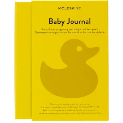 Obrázek Moleskine Baby Journal, téma zápisník Hardcover poznámkový blok pro poznámku a vzpomínku prvních dvou let života vašeho dítěte velký formát 13 x 21 cm 400 stran
