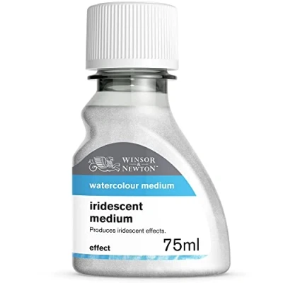 Obrázek Winsor &amp; Newton Akvarelové lakovací prostředky 2621764 dodává akvarelovým barvám perleťový lesk pro oslňující, irizující efekty 75 ml láhev