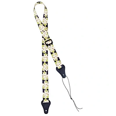 Obrázek Ortega Guitars Nastavitelný popruh na ukulele Nylon Straps Series green flower (OUS GRFL)