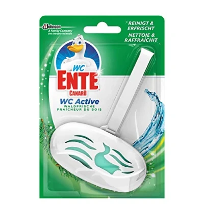 Obrázek WC Ente Active 3 v 1 Věšák do myčky vůně, čistič, vůně čerstvého lesa, 4 ks balení (4 x 40 g)