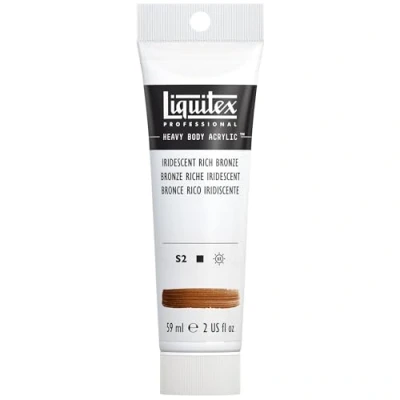 Obrázek Liquitex 1045229 Professional Heavy Body akrylová barva v umělecké kvalitě s vynikající stálostí na světle máslové konzistenci, 59 ml tuba sytivý bronz
