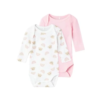 Obrázek Name it Nbfbody Teddy 2 PACK Body pro děti, Velikost: 86, Orchid pink
