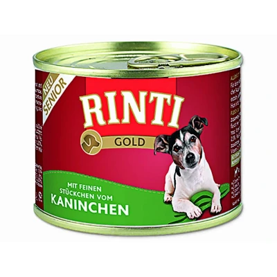 Obrázek Konzerva RINTI Gold Senior králík 185g
