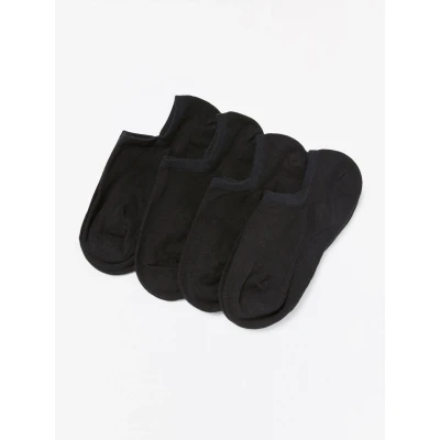 Obrázek Lindex Footies LOW CUT 4 PACK Ponožky, Ženy, Velikost: 34 36, Black