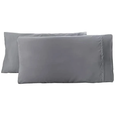 Obrázek Amazon Basics Pillowcase, tmavě šedá, 50 x 80 cm