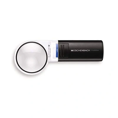 Obrázek Taška světelné lupa Mobilux LED [Eschenbach 15116] Asphae starožitné PXM 105 ® pro lehký čočka, rozměry čočka: Ø 58 mm, zvětšení: 6 x, dioptrie: 24