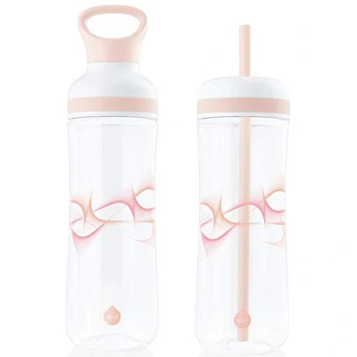 Obrázek EQUA Beat láhev na pití 2 v 1 vodu bez BPA sportovní s smoothie víkem a brčkem 800 ml resp. 750 pro sport cesty designová