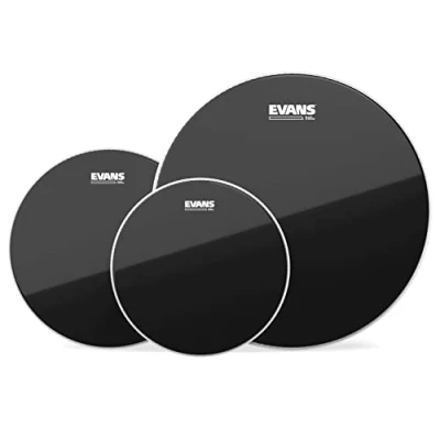 Obrázek Evans ETP CHR R sada kožešin G12 série pro Toms s 25,4 cm (10 palců), 30,5 (12 palců) a 40,64 (16 kožešina černá chrom
