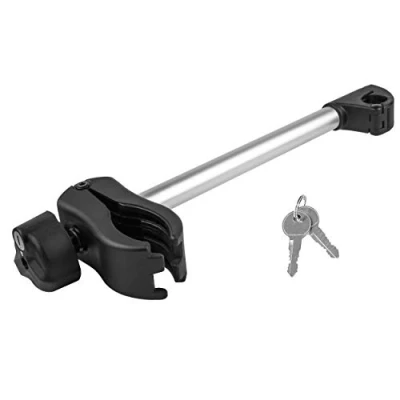 Obrázek EUFAB 11238 délka rámu, uzamykatelný, pro trubku třmenu U: Ø 3,0 cm, 31 černá/stříbrná