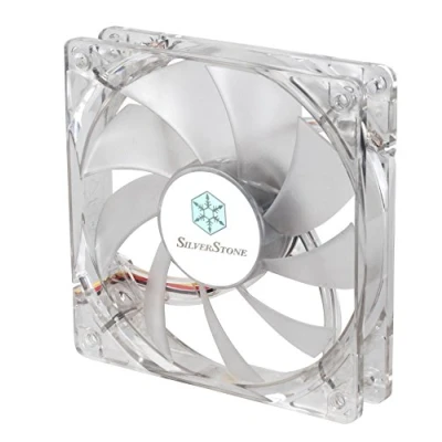Obrázek SilverStone SST FN121 P RL řada FN tichý 120 mm vysoce výkonný ventilátor krytu s červenými LED, transparentní