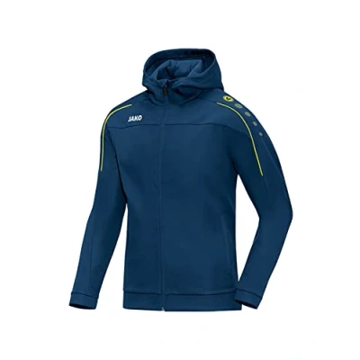 Obrázek JAKO Pánská základní bunda s kapucí Classico, nightblue/citro, 4XL, 6850