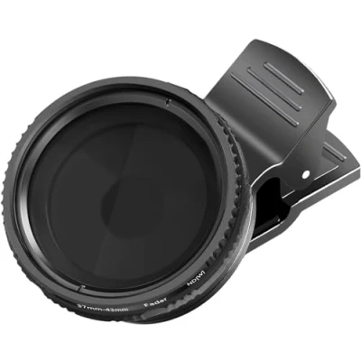 Obrázek NEEWER 37 mm Clip On ND2 ND400 Handy Kamera Objektiv filtr Kit: Nastavitelný s neutrálním filtrem klipem na telefon kompatibilní iPhone 14/14Pro/14Pro Max Samsung Android Smartphony iPad a další