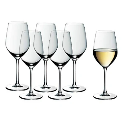 Obrázek WMF Easy Plus sklenice na víno bílé sada 6 ks, 390 ml, křišťálové sklo, lze mýt v myčce, průhledné