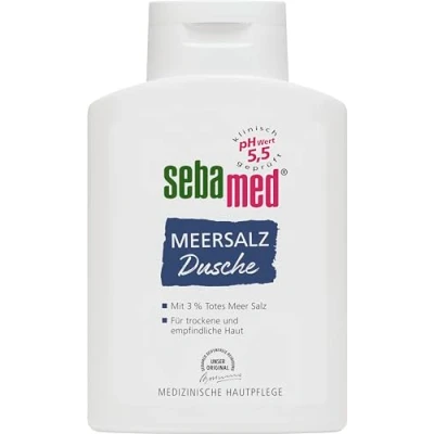 Obrázek SEBAMED Sprcha s mořskou solí, čištění bez mýdla pro citlivou a suchou pokožku, mikroplastů 200 ml