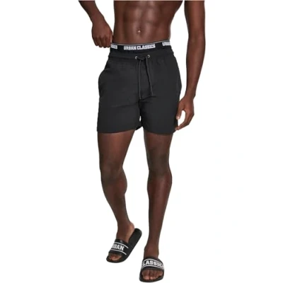 Obrázek Urban Classics TWO IN ONE SWIM Plavky, Muži, Velikost: Medium, Black/white