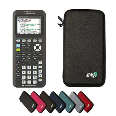 Obrázek CALCUSO úsporný balíček tmavě šedý s grafickou kalkulačkou TI 84 Plus CE T Python Edition