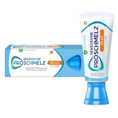 Obrázek Sensodyne ProSchmelz Junior zubní pasta, 50 ml, pasta pro děti od 6 let, silnou sklovinu