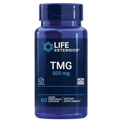 Obrázek Life Extension, TMG, 500 mg, 60 tekutých veganských kapslí, laboratorně testováno, bez lepku, sóji, vegetariánské