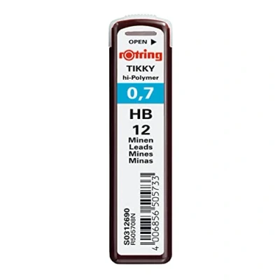 Obrázek rOtring Tikky vysoce polymerové náplně 0,7 mm HB