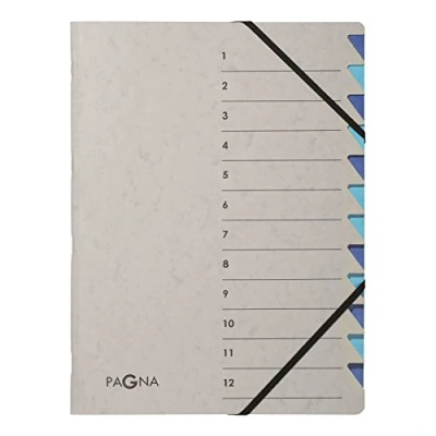 Obrázek Pagna 44312 02 pořadač 12 přihrádek Easy Grey 1 modré