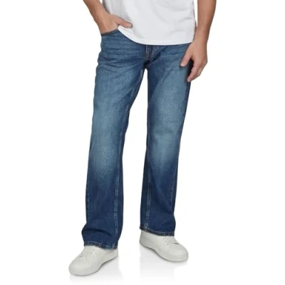 Obrázek MUSTANG pánské džínové kalhoty Oregon Bootcut Denim strečové bavlna modrá černá W30 W31 W32 W33 W34 W36 W38 W40, Medium Blue (702), 33 W/34 L
