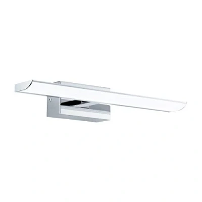 Obrázek EGLO LED nástěnná lampa Tabiano, zrcadlové svítidlo, nástěnné svítidlo z kovu v chromu a plastu bílé barvě, do koupelny, koupelnové neutrální bílá, D 40,5 cm