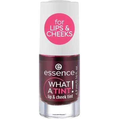 Obrázek essence WHAT a TINT! lip &amp; cheek tint, Highlighter, Nr. 01 Kiss from rose, pink, Okamžitý výsledek, dlouhotrvající, přírodní, veganský, mikroplastické částice, bez nanočástic (4,9 ml)