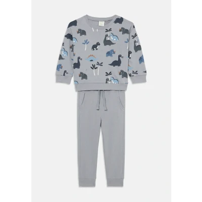 Obrázek Lindex SET Unisex Tepláková souprava pro děti, Velikost: 80, Light dusty grey