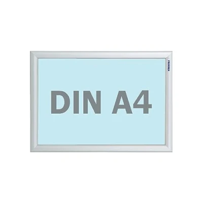 Obrázek FRANKEN Výměnný rám, Outdoor A4 Plakátový hliníkový rám 25 mm široký, informační rámeček pro venkovní použití veřejných zařízení, škol, restaurací nebo hotelů, BS1701