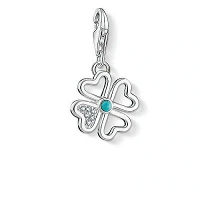Obrázek Thomas Sabo Přívěsek se čtyřlístkem Charm Club 925 Sterlingové stříbro 1448 405 14, stříbro, Kubická zirkonie