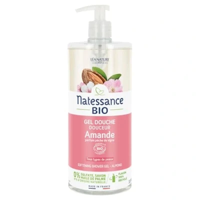 Obrázek Natessance Hygiene Mandlový sprchový gel s broskvovou vůní, bez sulfátů, 1 l