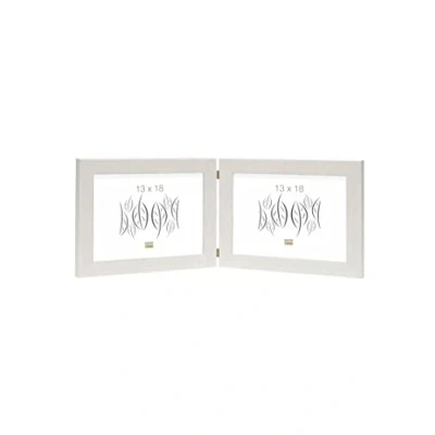 Obrázek Deknudt Frames S41VF1 fotorámeček 15 x 20 dvojité rámeček Bílá horizontálně Plast foto